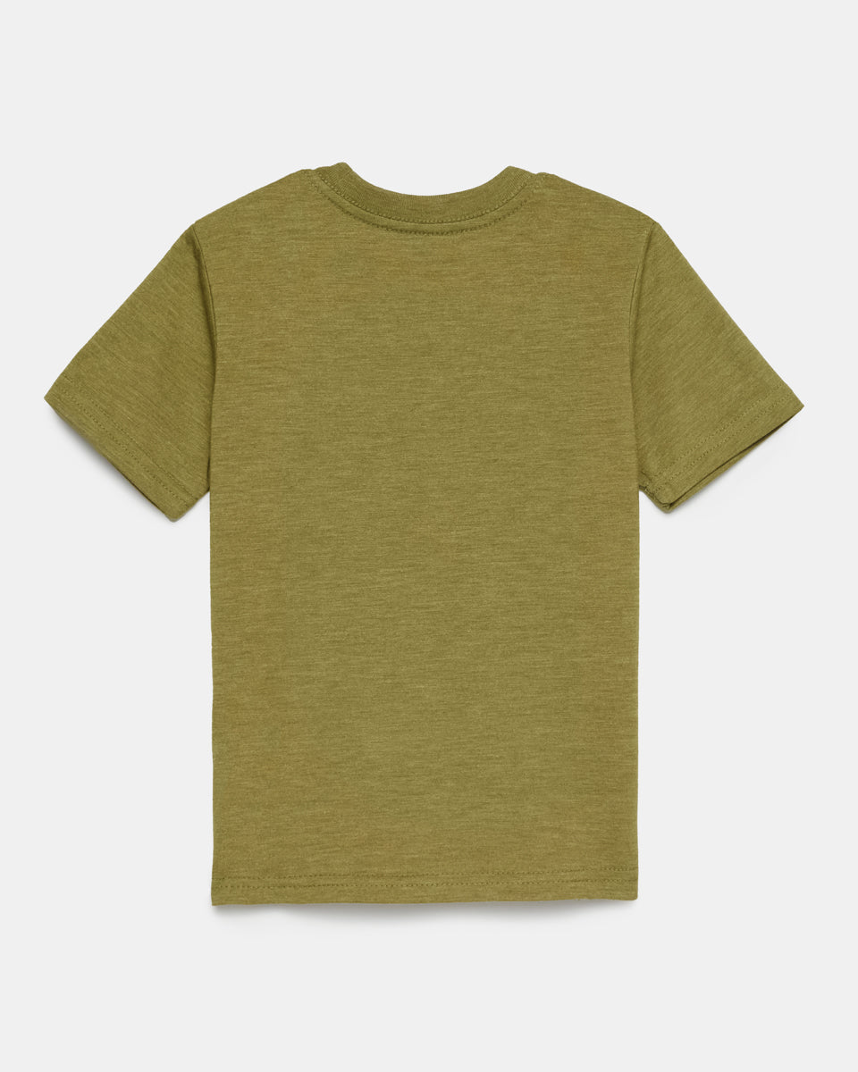Tentree Kids Earth First T-Shirt - Olive Branch Heather
