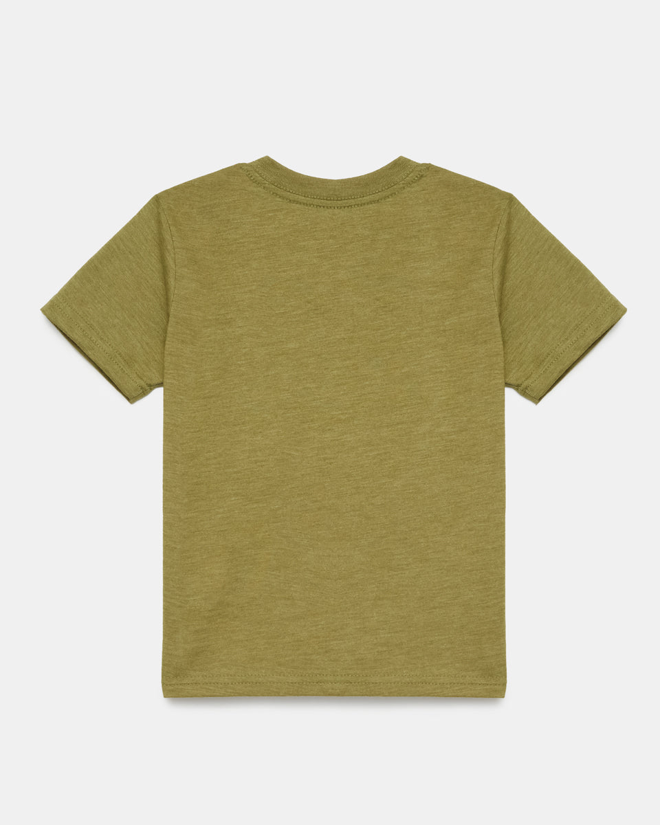 Tentree Kids Logo T-Shirt - Olive Branch Heather