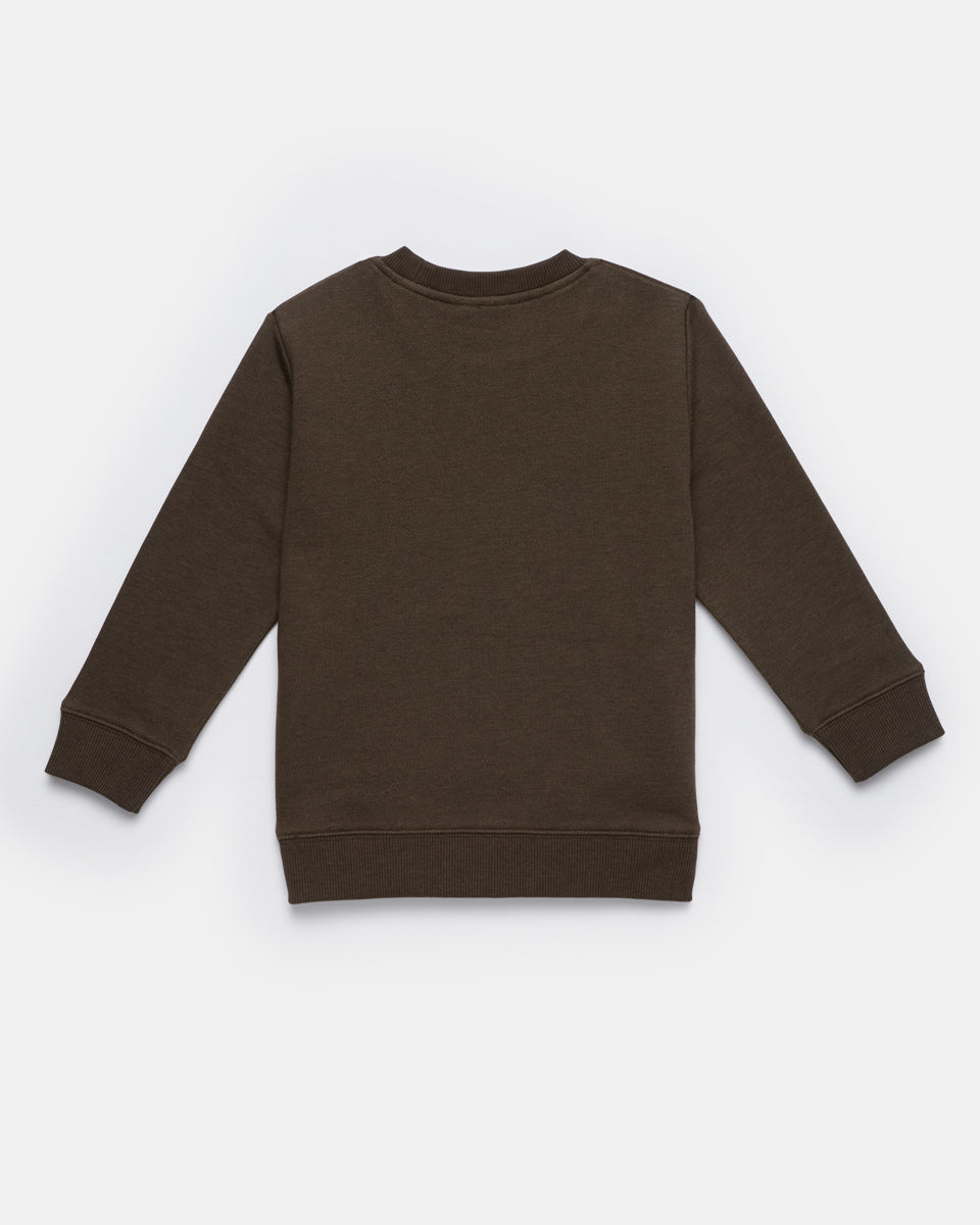 Tentree Treefleece Crew - Black Olive Green