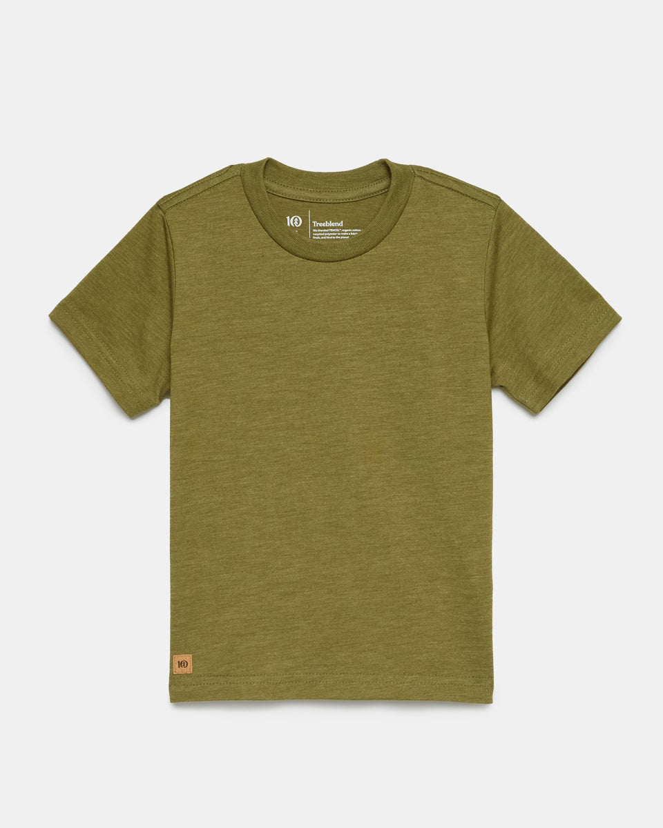 Tentree TreeBlend Crew T-Shirt - Olive Branch Heather