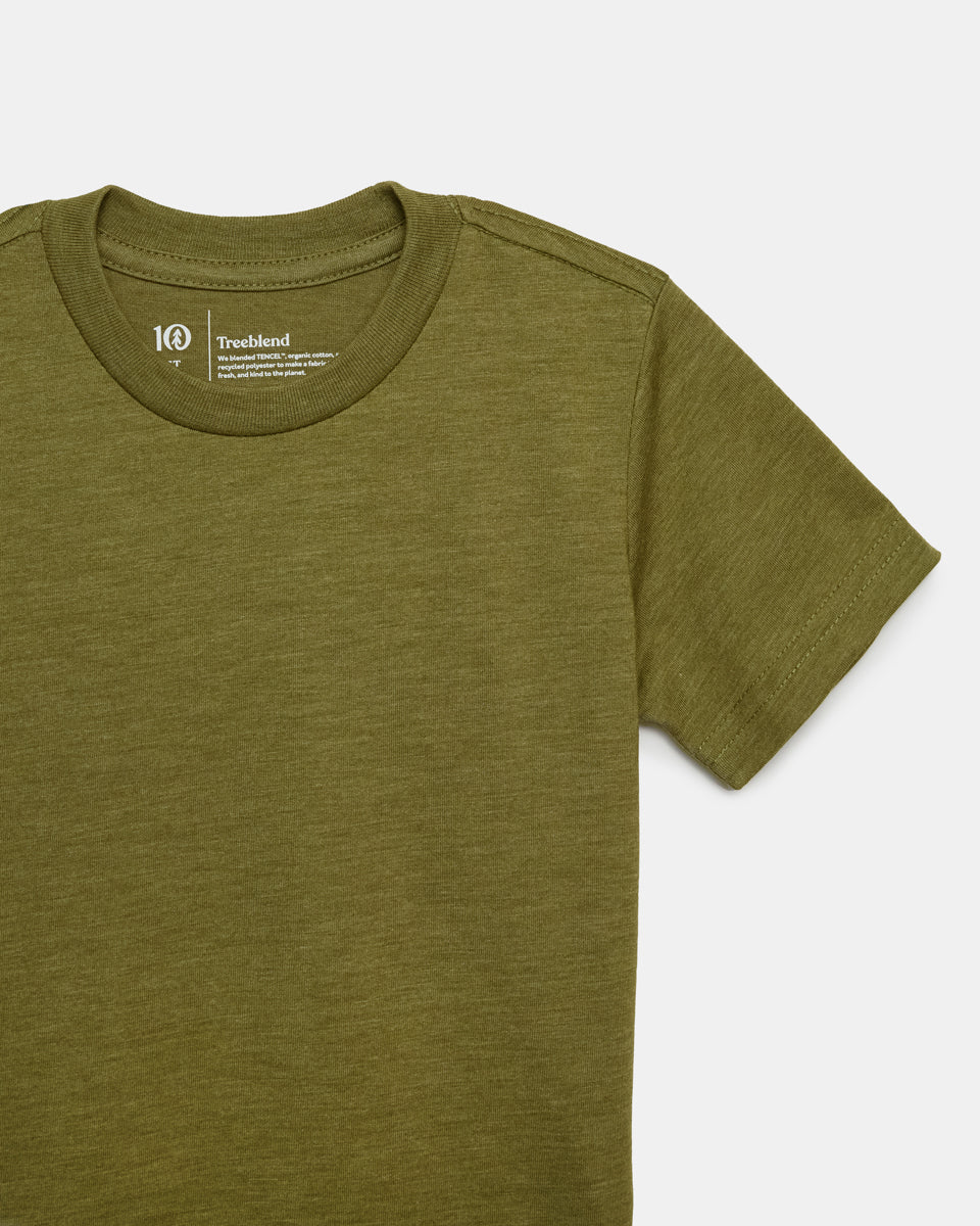 Tentree TreeBlend Crew T-Shirt - Olive Branch Heather