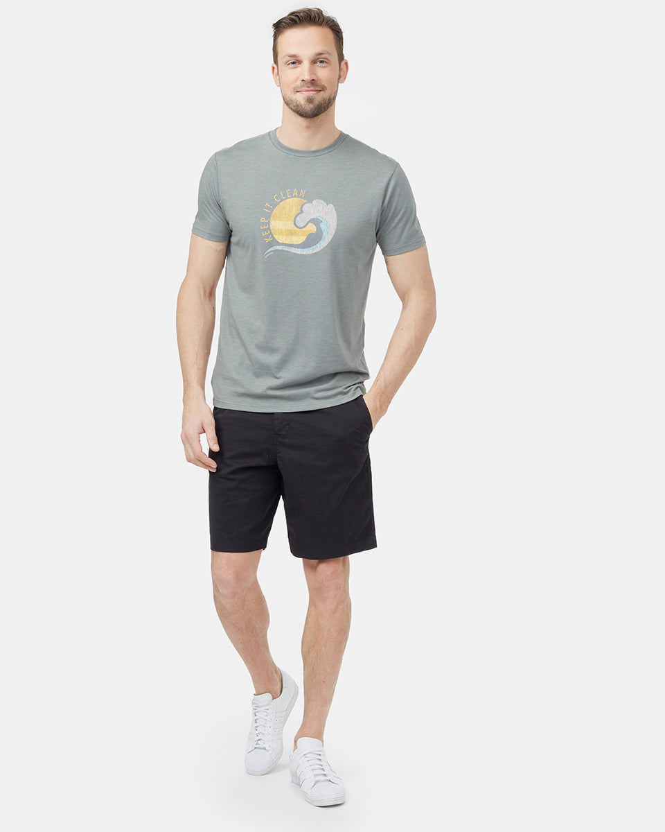 Tentree Keep It Clean T-Shirt - Agave Green Heather
