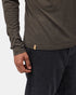 Tentree TreeBlend Baker Henley Longsleeve - Black Olive Green