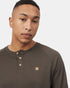 Tentree TreeBlend Baker Henley Longsleeve - Black Olive Green