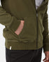Tentree Organic Cotton Zip Hoodie - Olive Night Green
