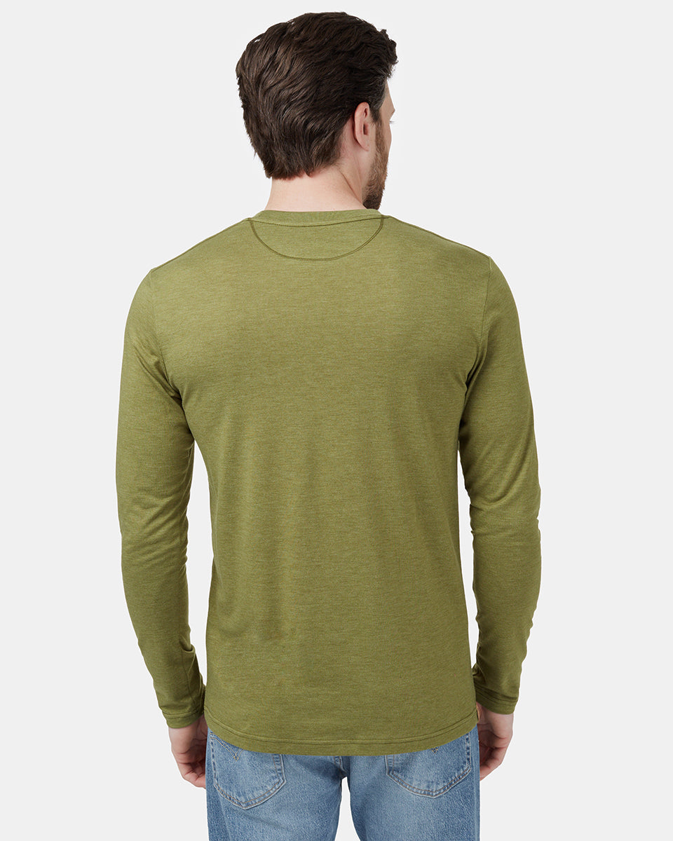 Tentree TreeBlend Baker Longsleeve - Olive Branch Heather