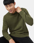 Tentree Highline Crew Sweater - Olive Night Green