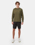 Tentree Organic Cotton Pocket Longsleeve - Olive Night Green
