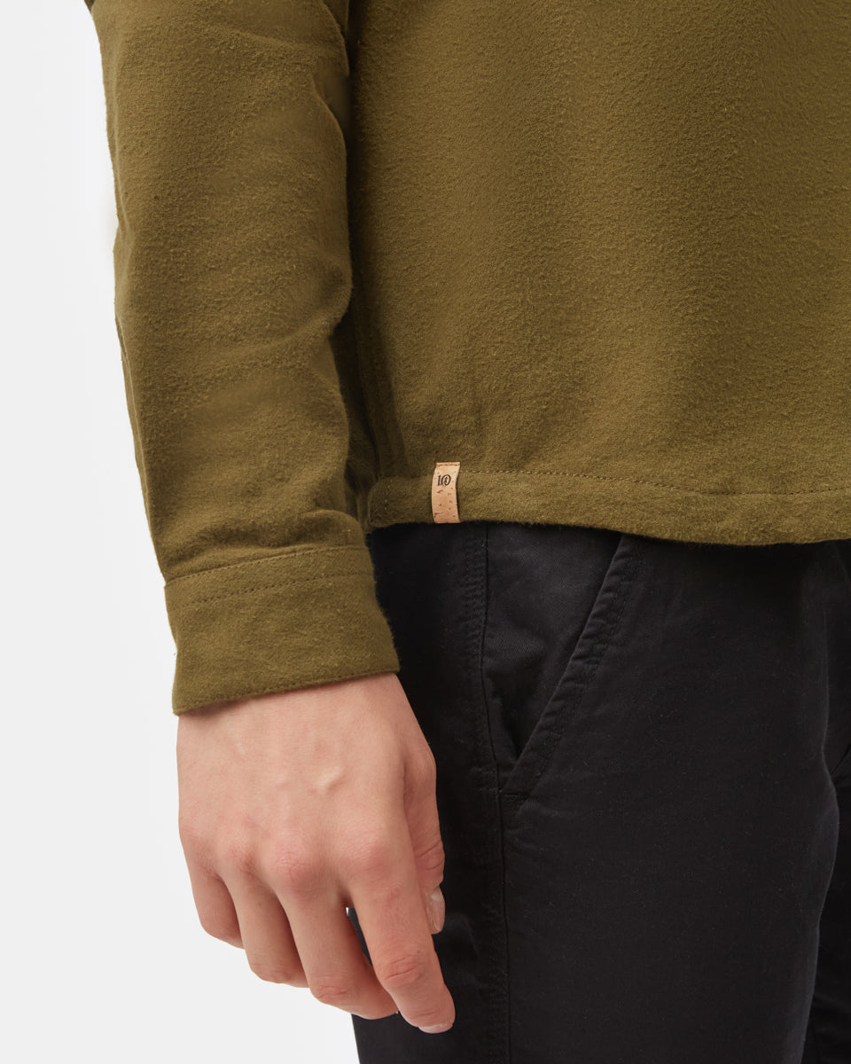 Tentree Forest Flannel Shirt - Uniform Green