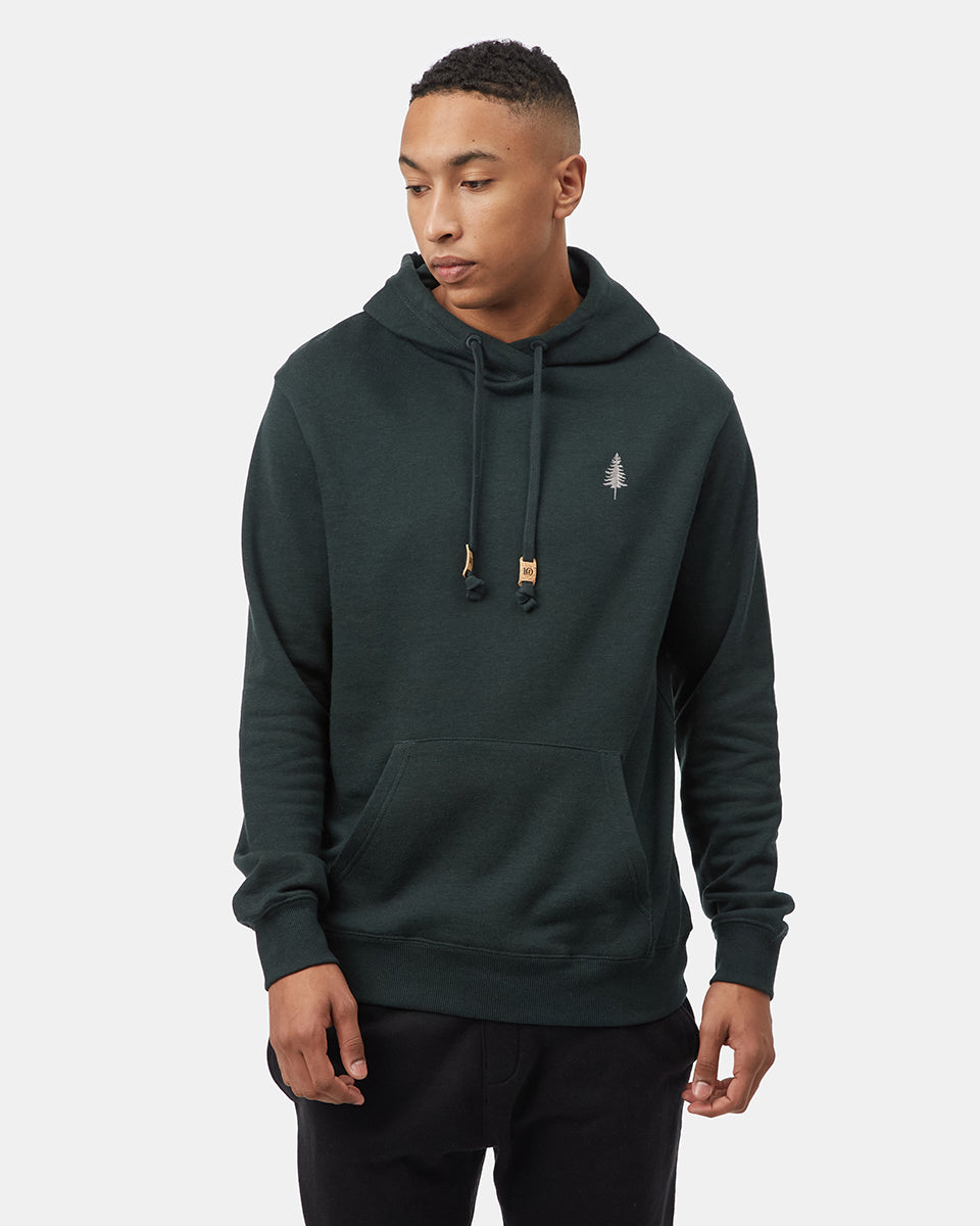 Tentree TreeFleece Golden Spruce Hoodie - Dark Forest Green