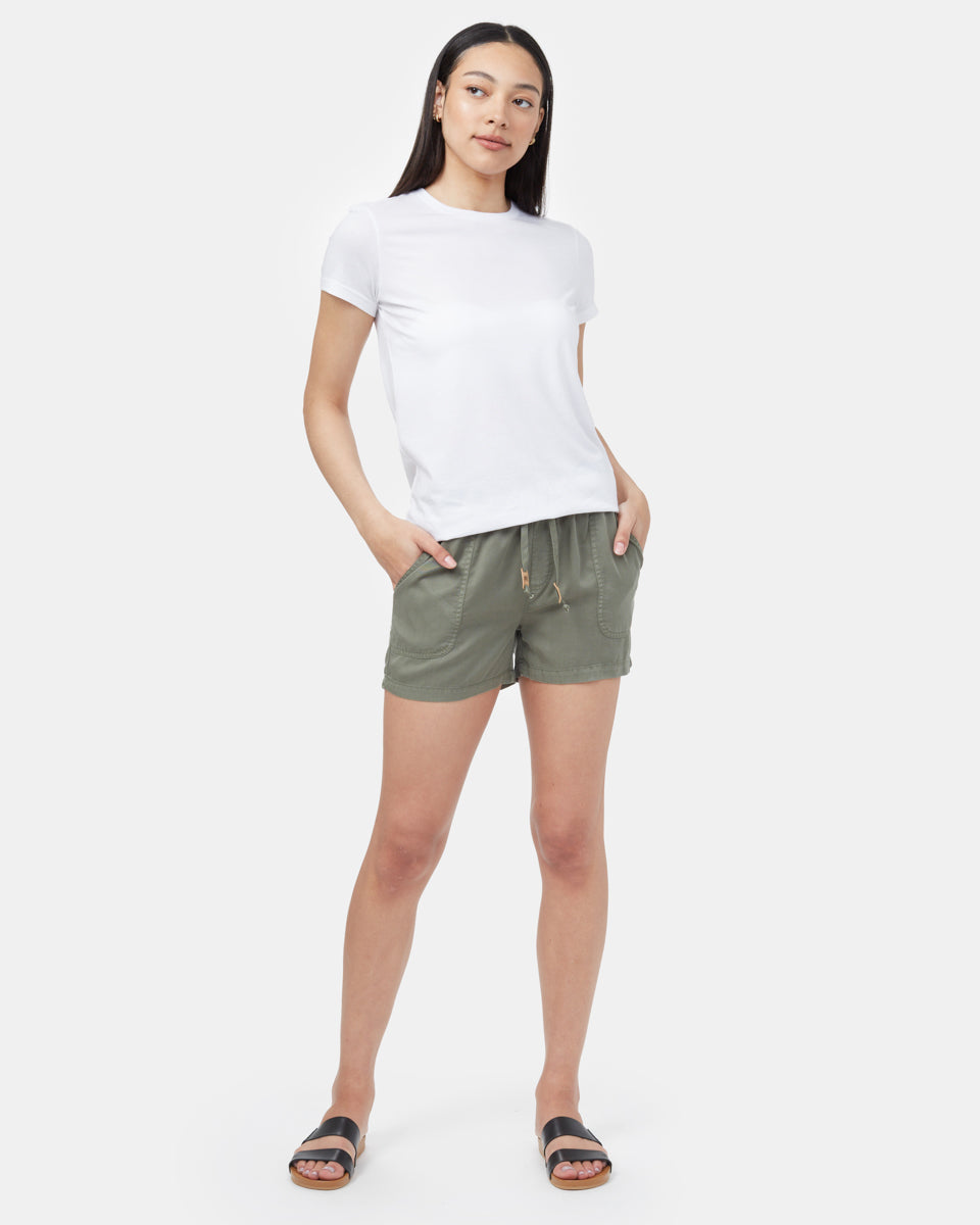 Tentree Tencel Instow Short - Agave Green