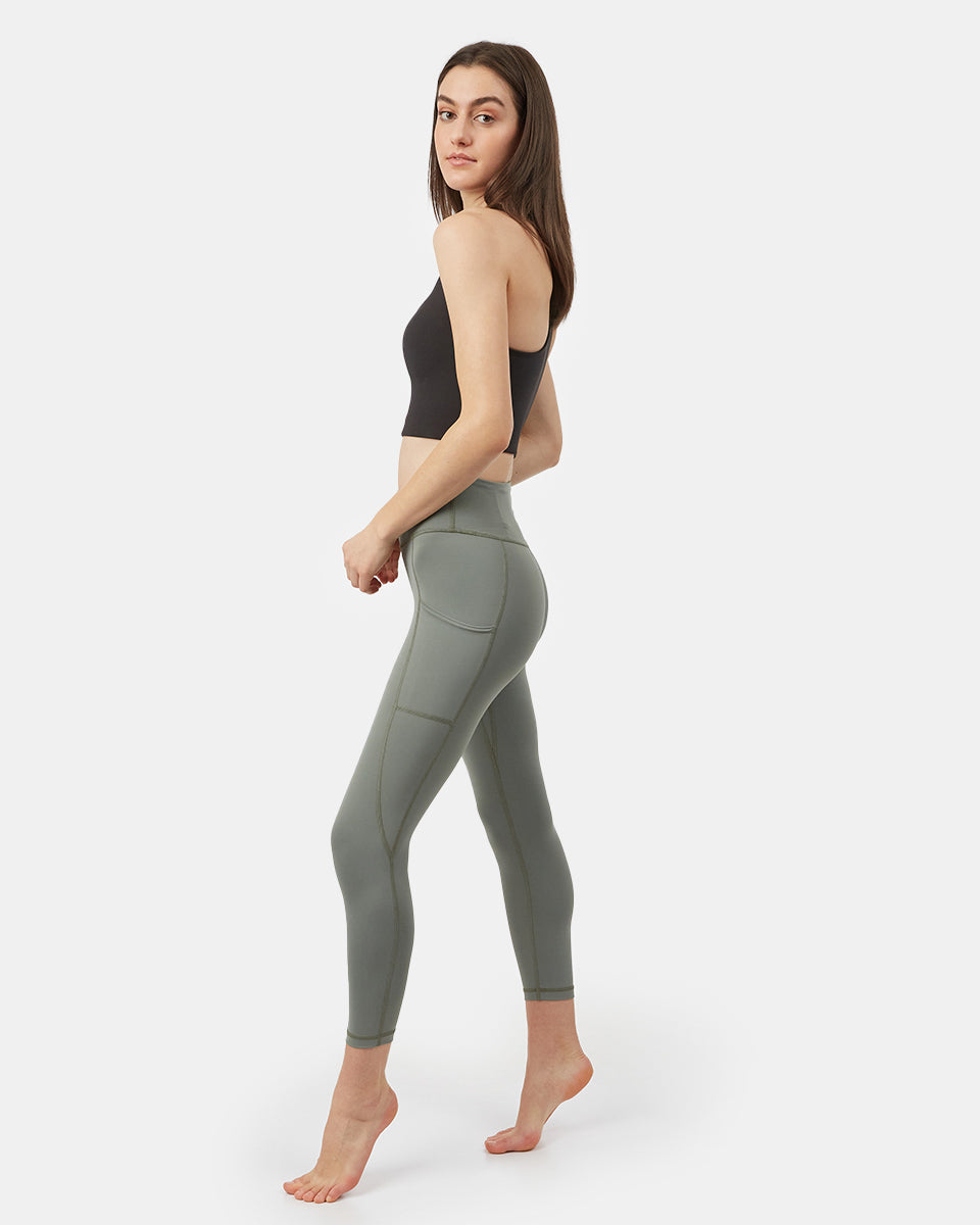 Tentree InMotion 7/8 Pocket Legging - Agave Green