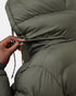 Tentree Lookout Long Puffer - Black Olive Green