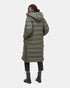 Tentree Lookout Long Puffer - Black Olive Green