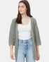 Tentree Highline Shortsleeve Cardigan - Agave Green