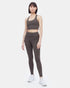 Tentree InMotion Longline Active Bra - Black Olive Green