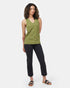 Tentree TreeBlend V-Neck Tank - Olive Branch