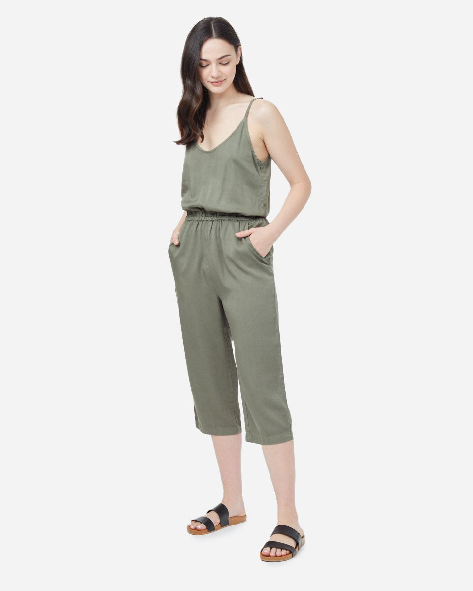 Tentree Breeze Jumpsuit - Agave Green
