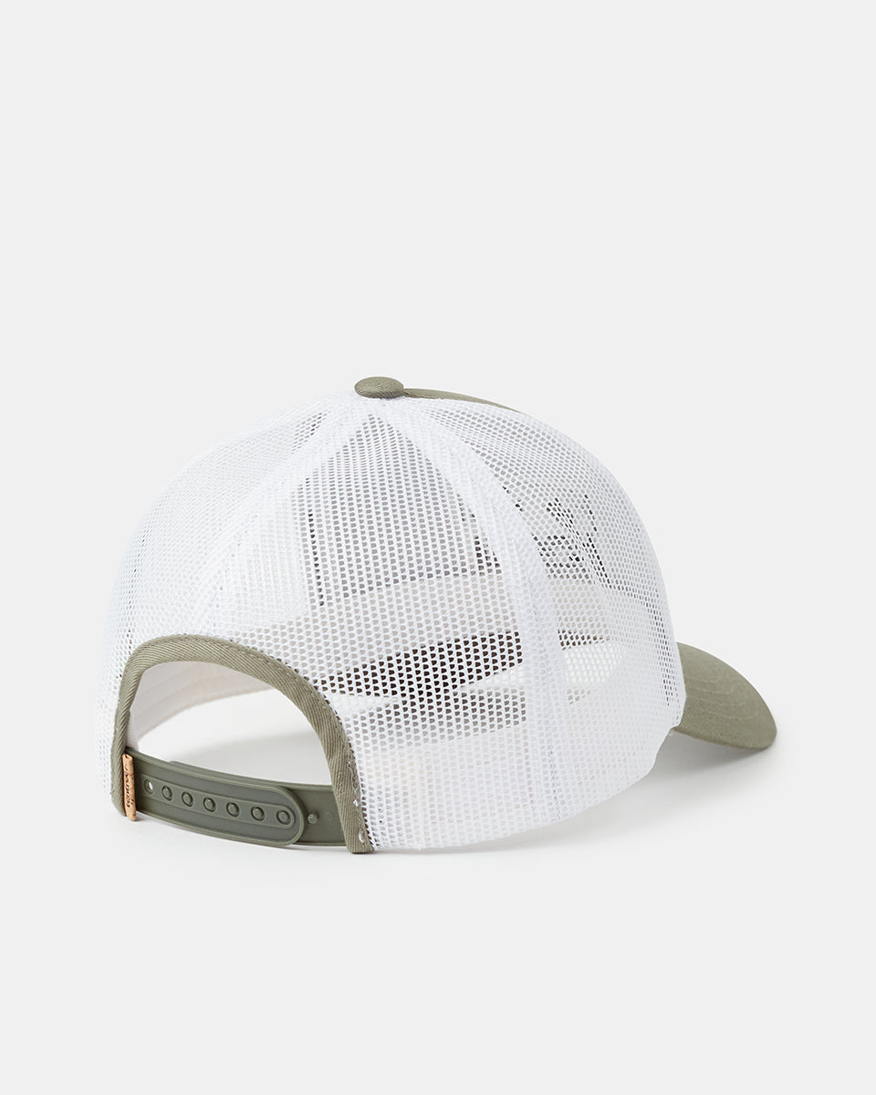 Tentree Adventure Patch Altitude Hat - Deep Lichen Green Cloud White