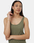 Tentree Women's Knit Tank Jumpsuit - Deep Lichen Green