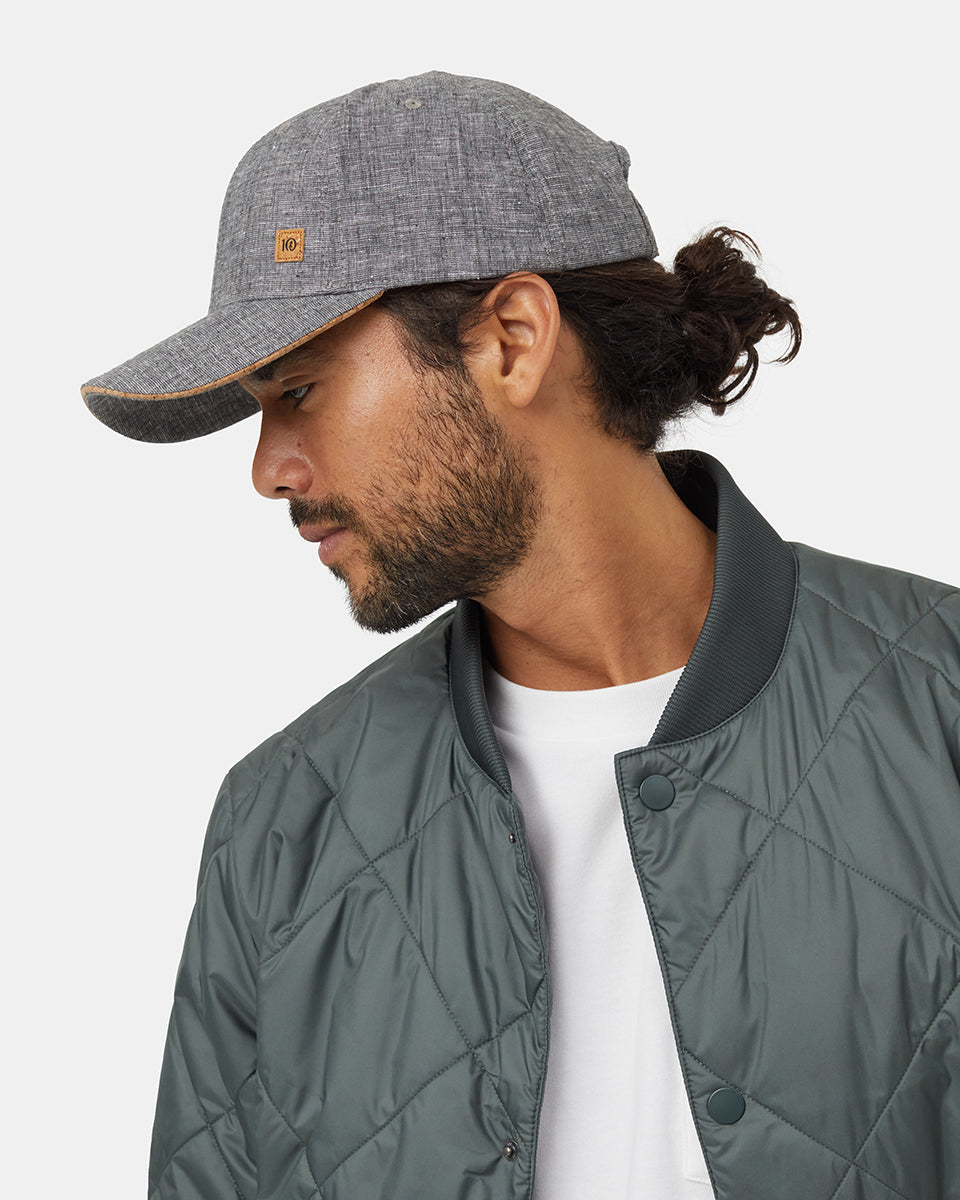 Tentree Cork Icon Hemp Elevation Hat - Graphite Heather