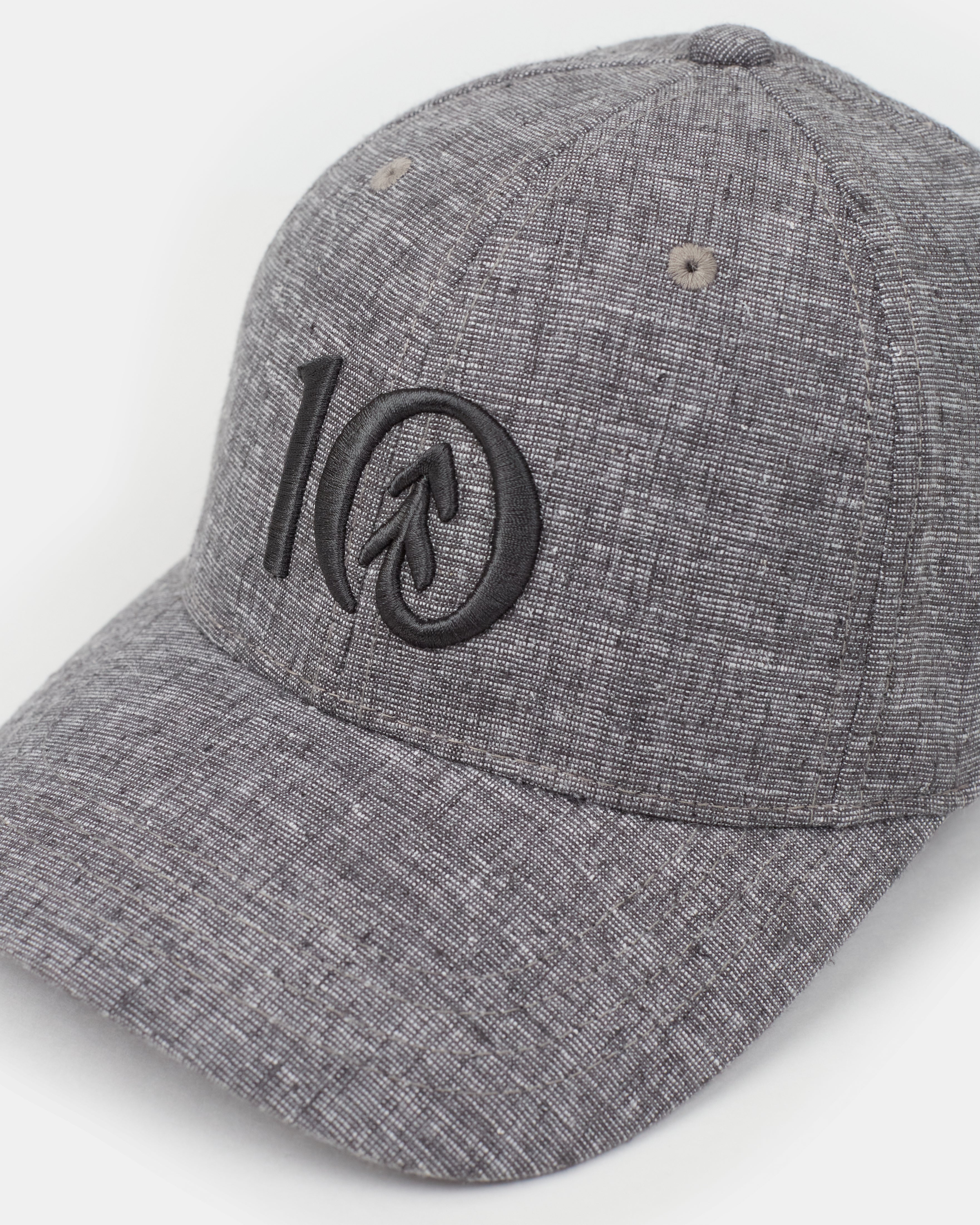 Tentree Logo Hemp Thicket Hat - Graphite Heather Carbon Grey