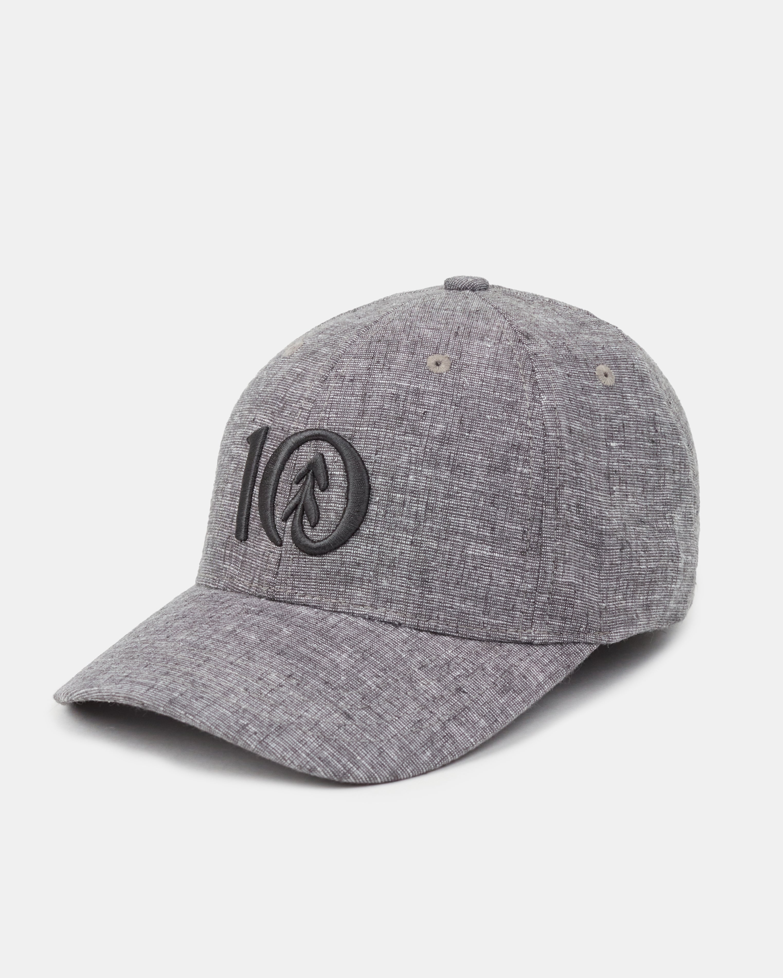 Tentree Logo Hemp Thicket Hat - Graphite Heather Carbon Grey