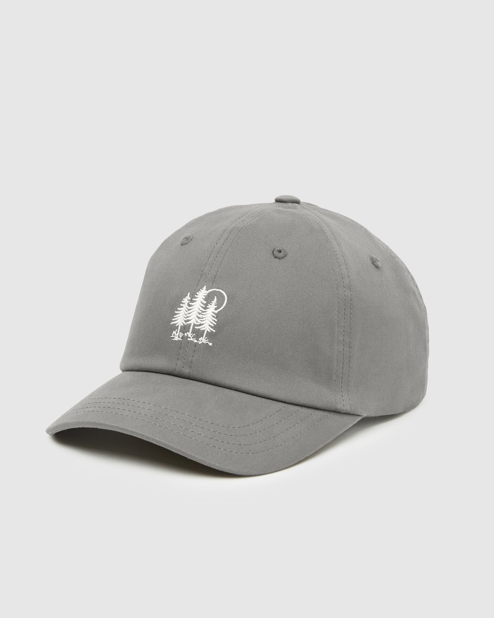 Tentree Golden Forest Peak Hat - Granite Grey White
