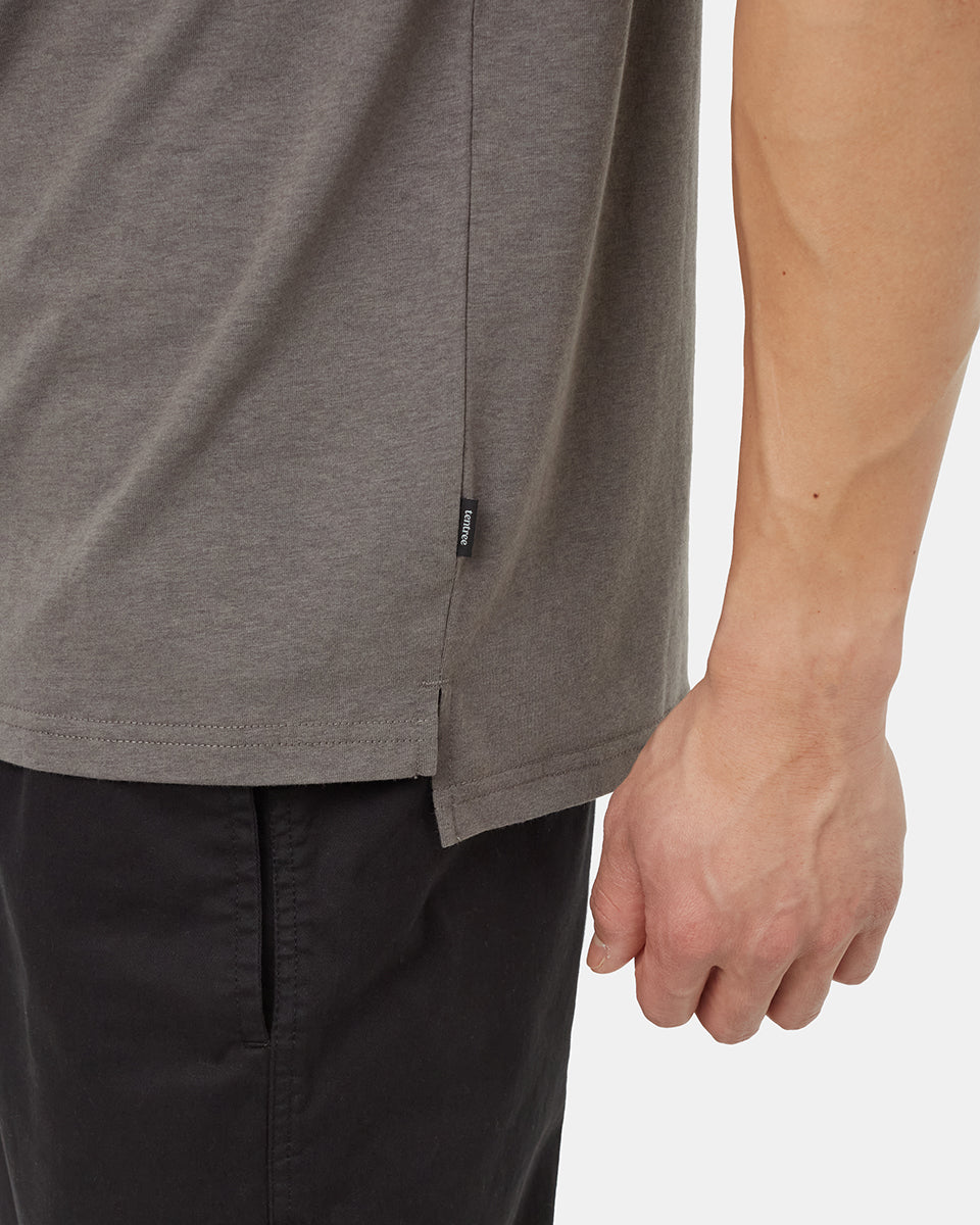 Tentree Men's SeaBlend Relaxed Polo - Granite Grey