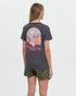 Tentree Women's Emerald Edge Arch T-Shirt - Graphite Moonscape