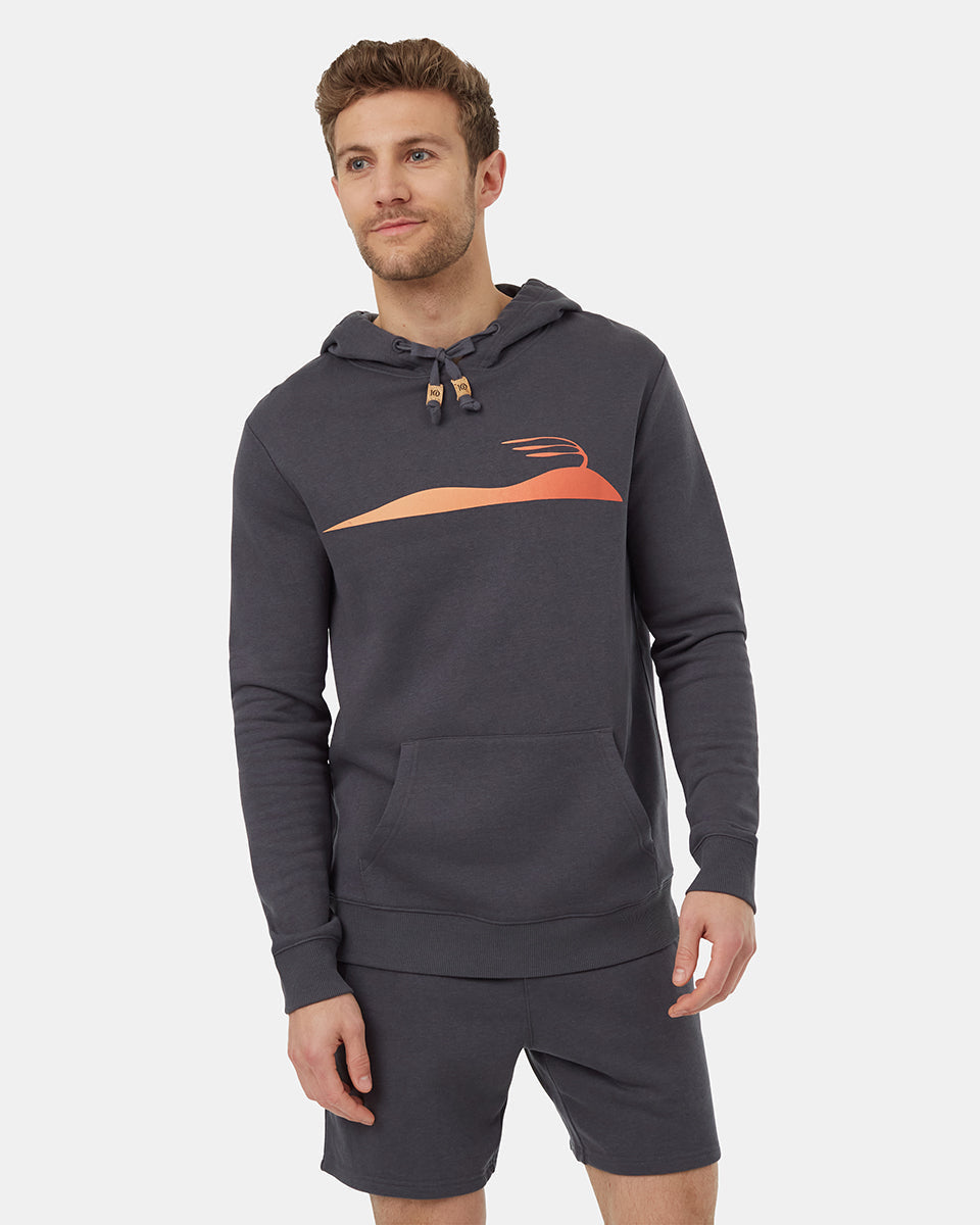 Tentree Men's Artist Series Landscape Hoodie - Graphite Burnt Sienna