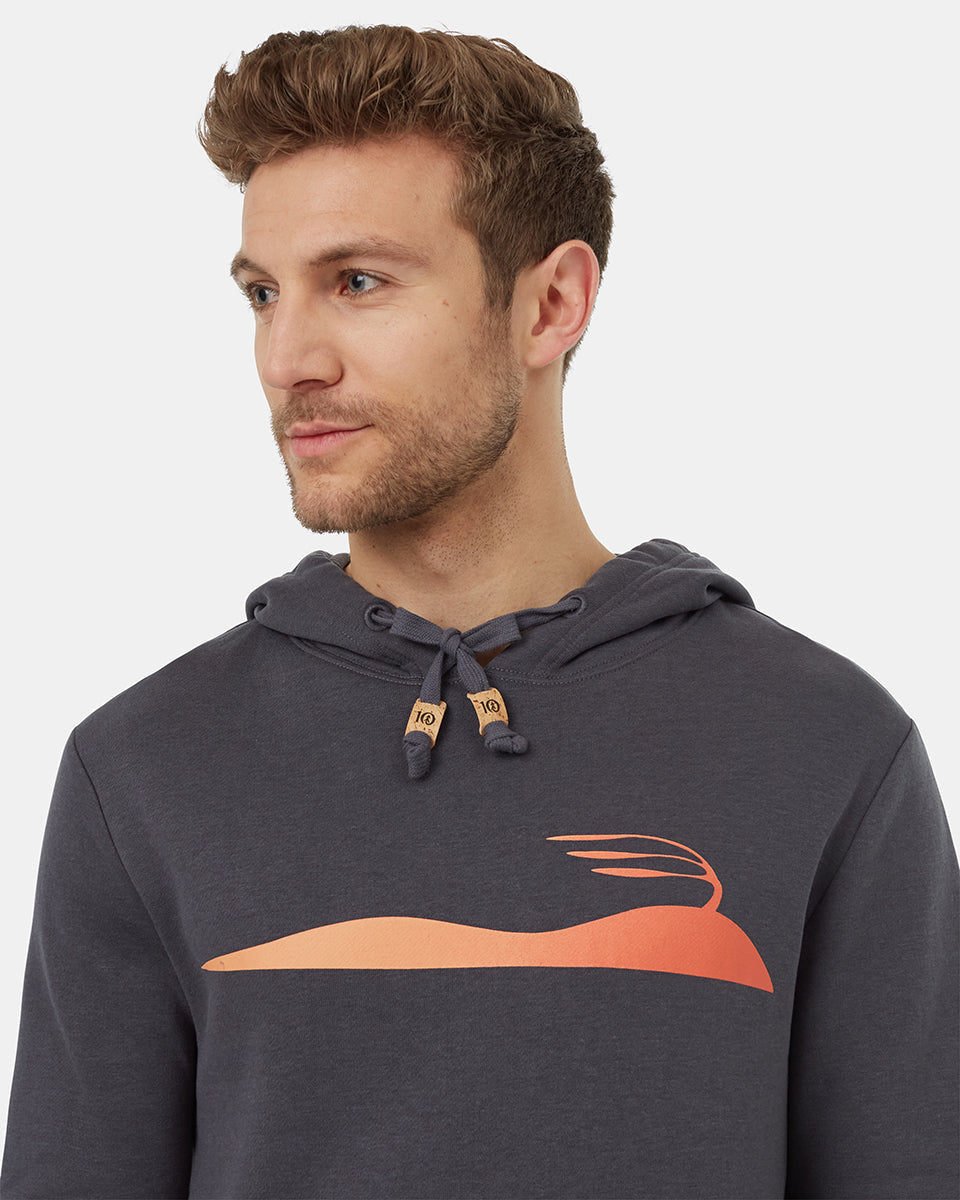 Tentree Men's Artist Series Landscape Hoodie - Graphite Burnt Sienna