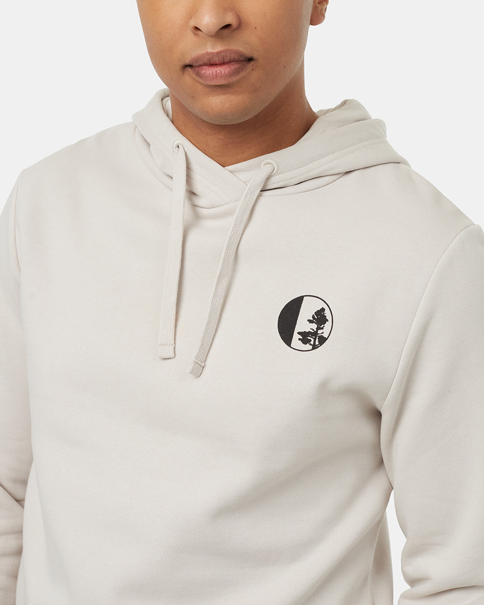 Tentree Men's Linear Tree Hoodie - Sugar Pine Meteorite Black