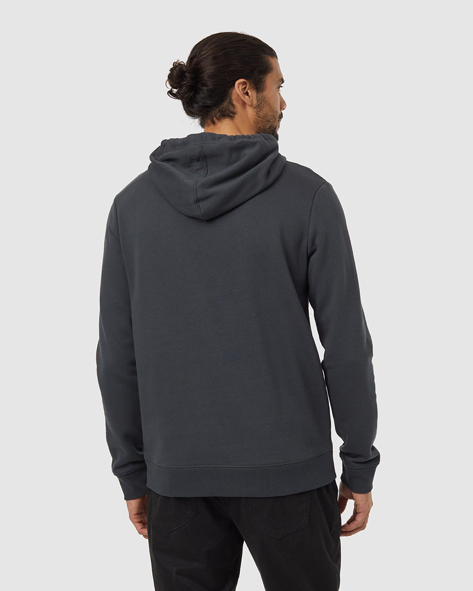 Tentree Men's Peaks Portal Hoodie - Graphite Opal Grey