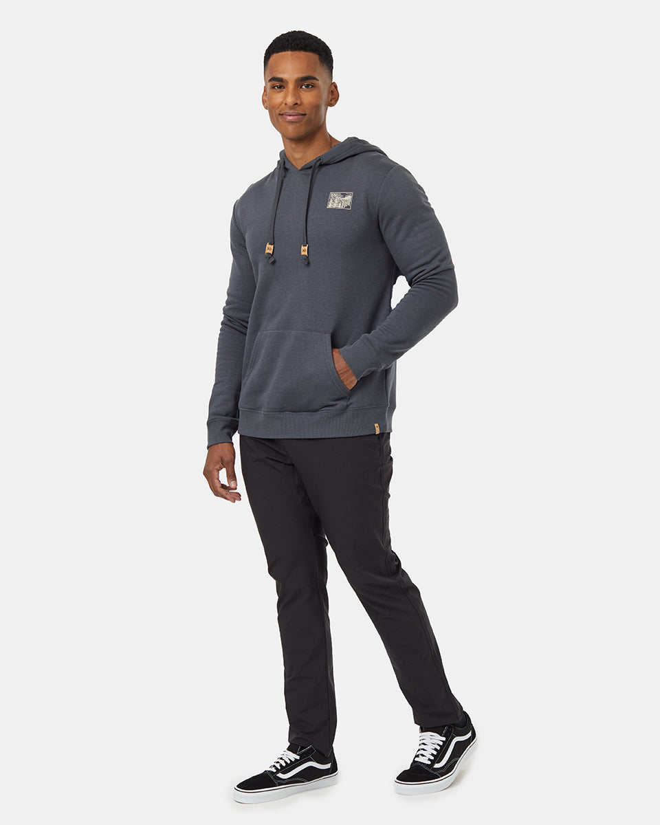 Tentree Men's Etched Mountain Hoodie - Graphite Pale Oak