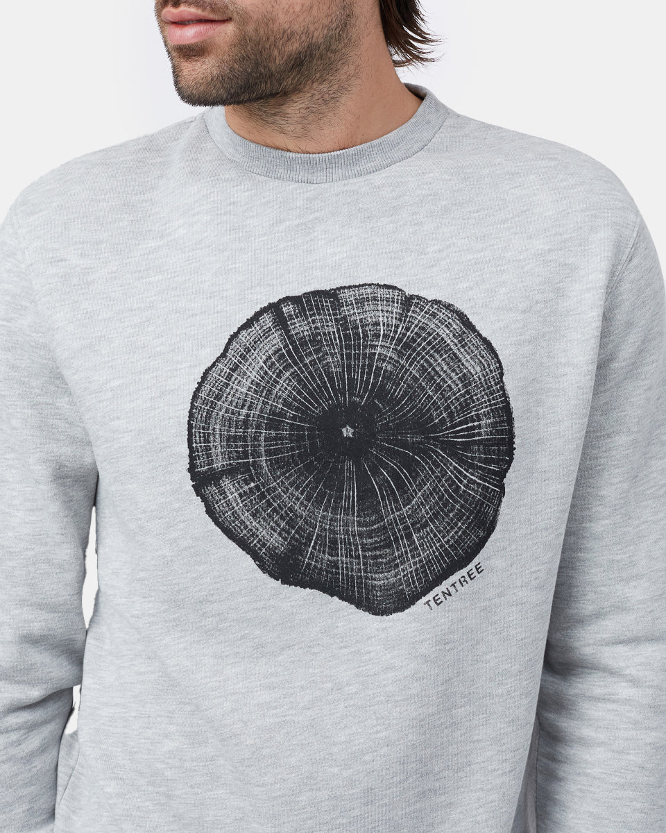 Tentree Wildfire Crew - Hi Rise Grey Heather