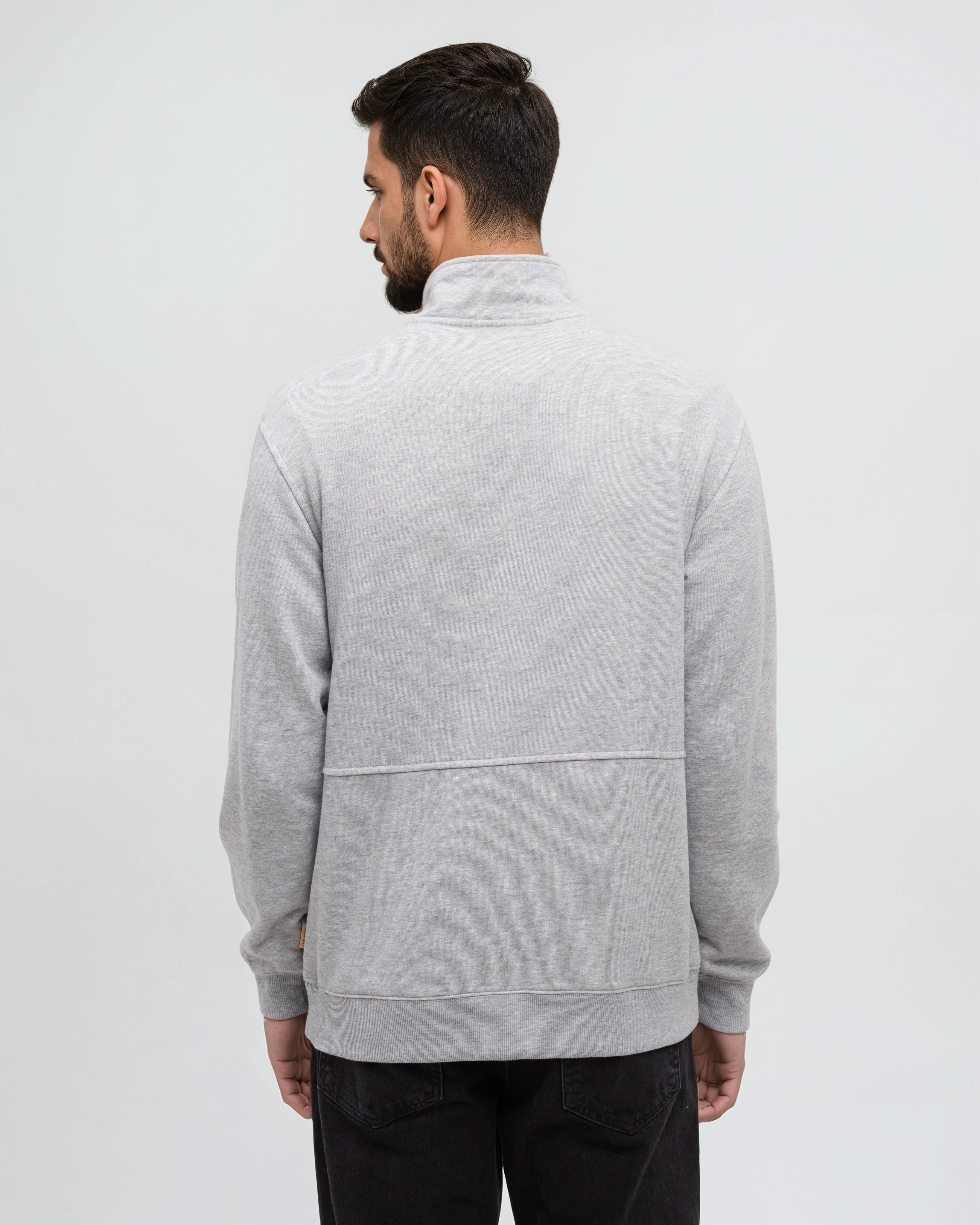 Tentree Men's Howson 1/4 Snap - Harbour Grey Heather