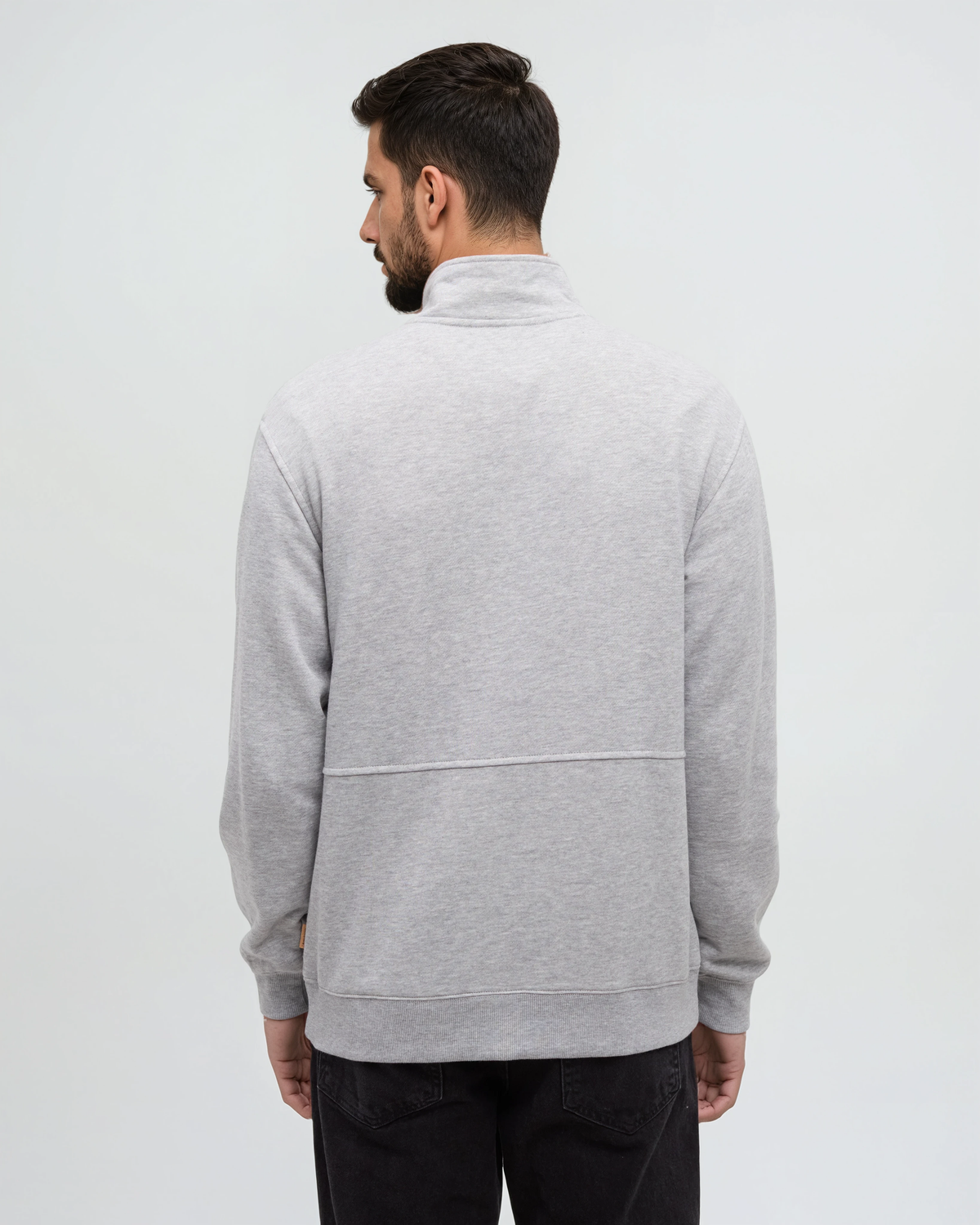 Tentree Men's Howson 1/4 Snap - Harbour Grey Heather