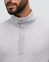 Tentree Men's Howson 1/4 Snap - Harbour Grey Heather