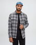 Tentree Men's Kapok Flannel Colville - Graphite Spruce Plaid