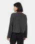 Tentree Women's Highline Bell Sleeve Sweater - Dark Grey Heather