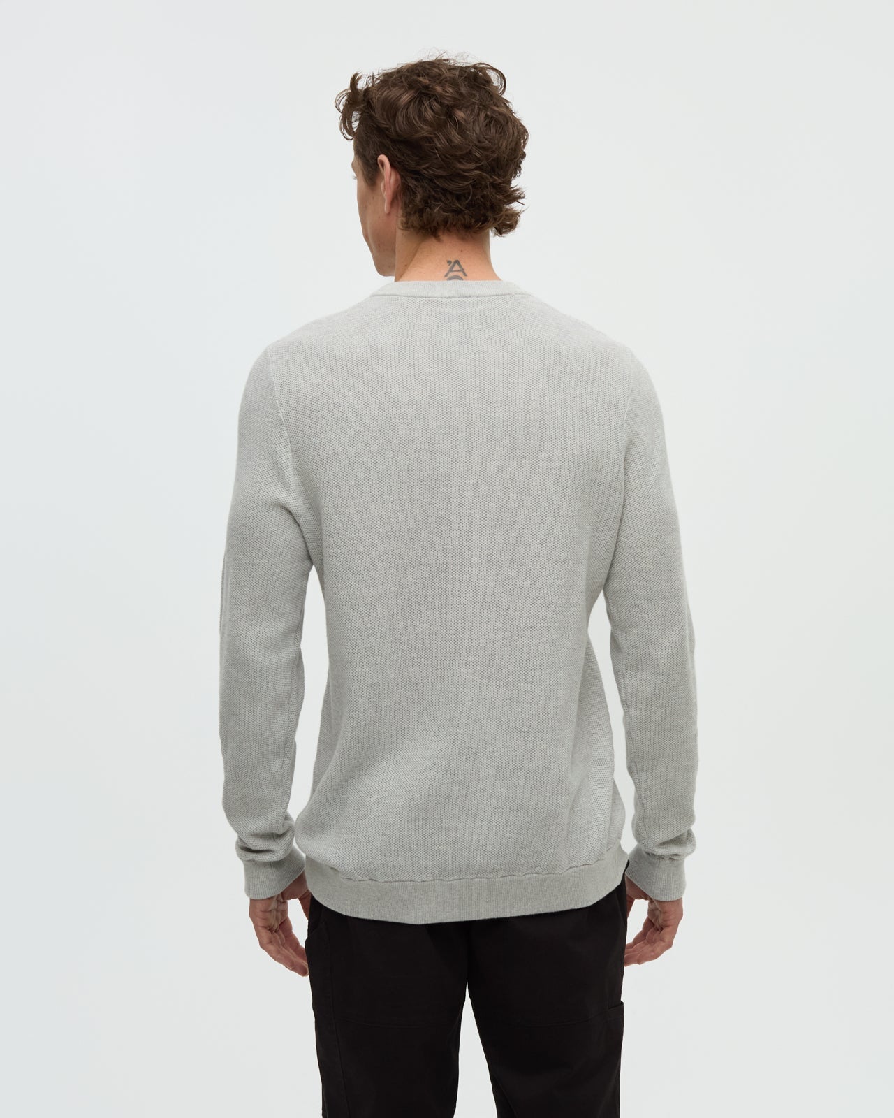 Tentree Men's Hudson Sweater - Light Grey Heather