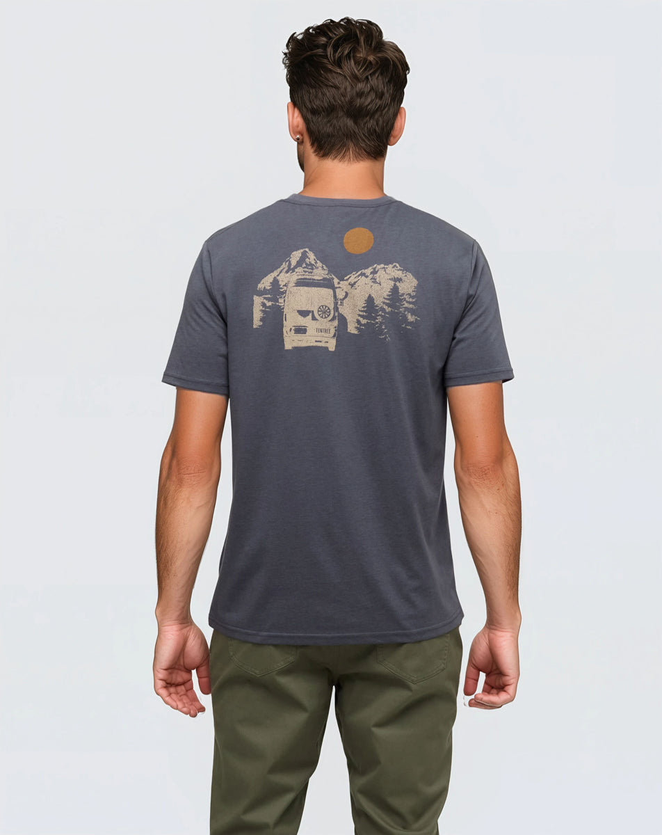 Tentree Men's Mountain Pass T-Shirt - Graphite Birchwood