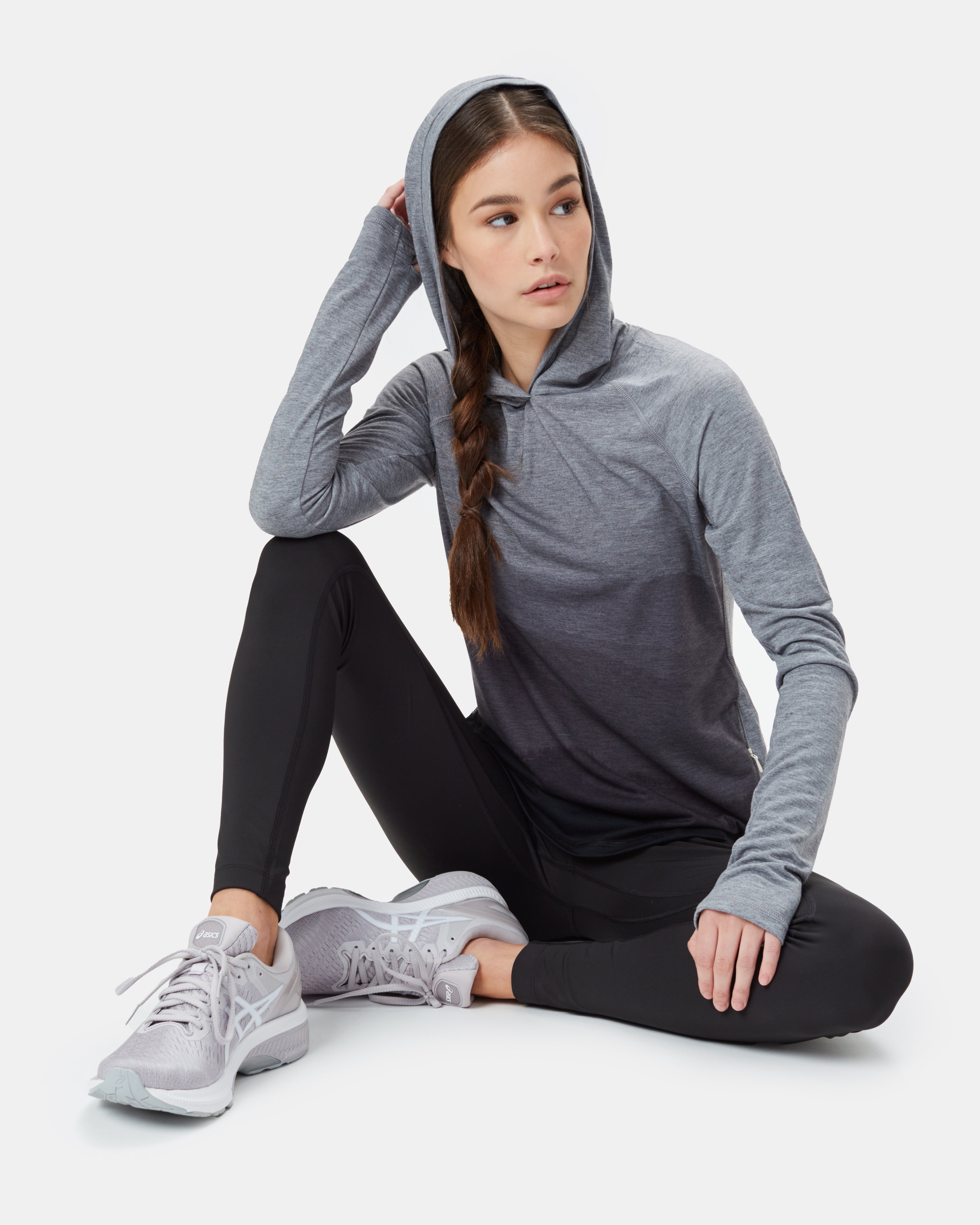 Tentree Women's InMotion Hoodie - Hi Rise Grey Heather Hi Rise Grey Mountain Sub