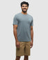Tentree Men's Seaforestation T-Shirt - Anchor Grey Sea Blue