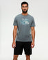 Tentree Men's Breaker T-Shirt - Anchor Grey Mineral Blue