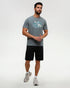 Tentree Men's Breaker T-Shirt - Anchor Grey Mineral Blue