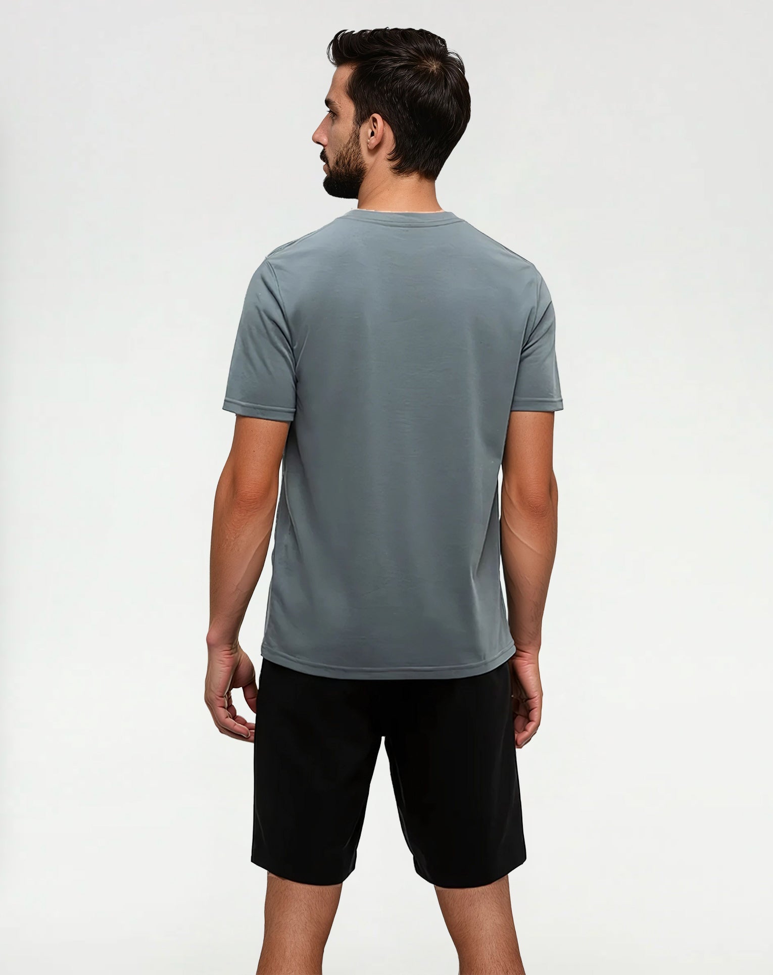 Tentree Men's Breaker T-Shirt - Anchor Grey Mineral Blue