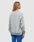 Tentree Women's Wildfire Retro Treeline Crew - Harbour Grey Heather Midnight Blue