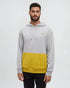 Tentree Men's Howson Hoodie - Harbour Grey Heather Rustic Yellow